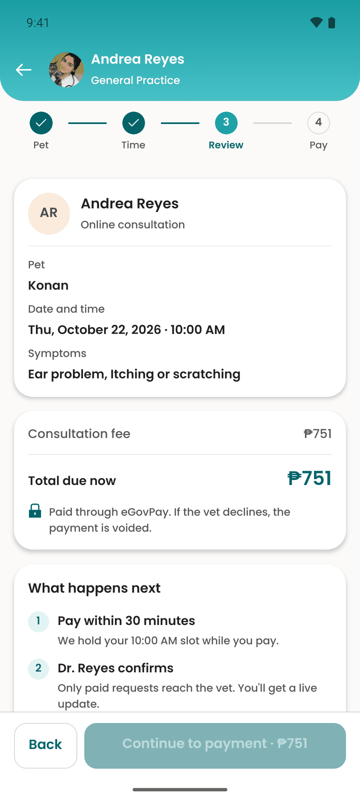 Alunsina app screen
